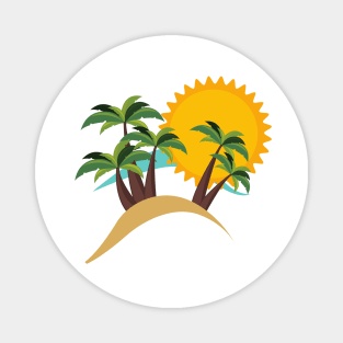 Relaxing Beach Magnet